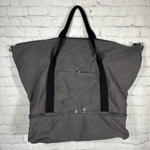 LO & SONS Catalina Deluxe Large Gray Tote Weekender Travel Bag Canvas Carry All